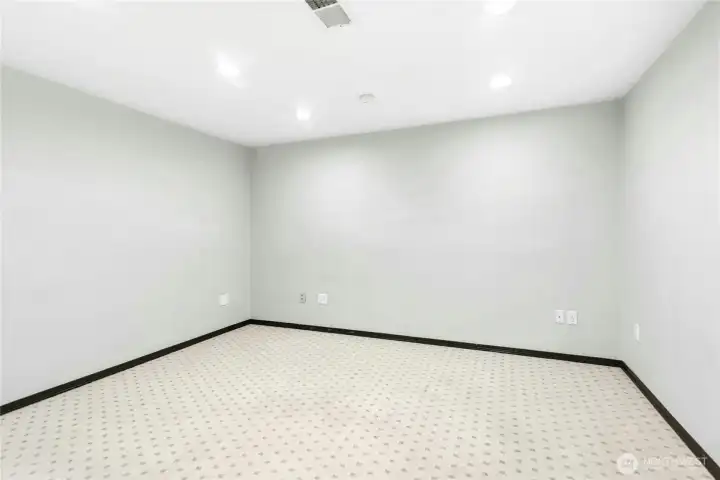 Additional finished room within the lower-level flex space. Additional finished room within the lower-level flex space.