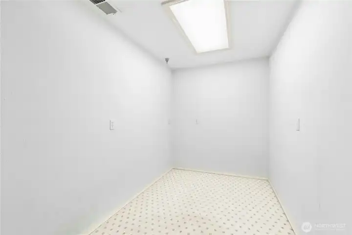 Dedicated storage room within the finished lower-level flex space. Dedicated storage room within the finished lower-level flex space.