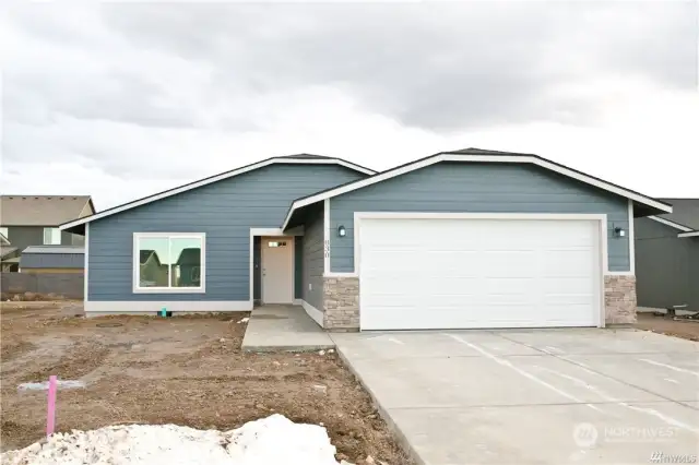 The home will feature stucco with a covered back patio, and the builders have full discretion over the exterior design.