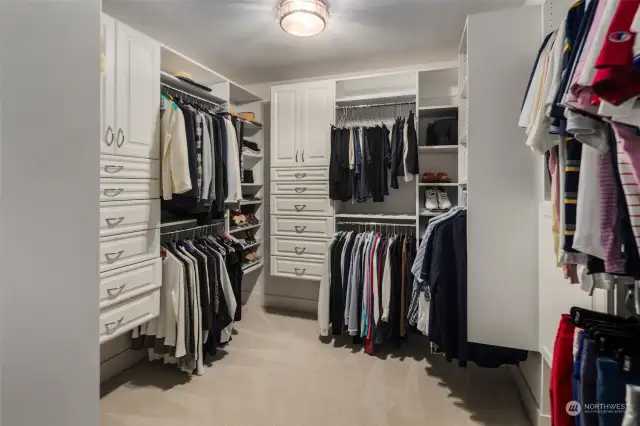 Primary Custom walk-In closet