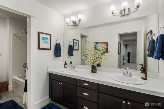 Second Floor guest bath with separate water closet