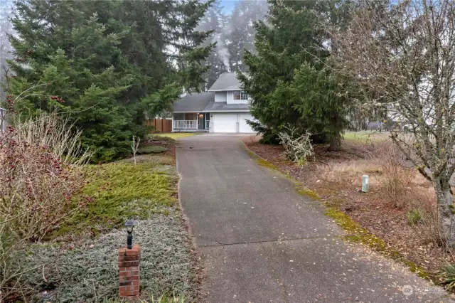 The house sits back of the street for privacy. Lots of parking