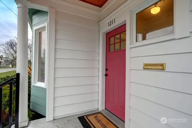 Covered Porch To Entry.