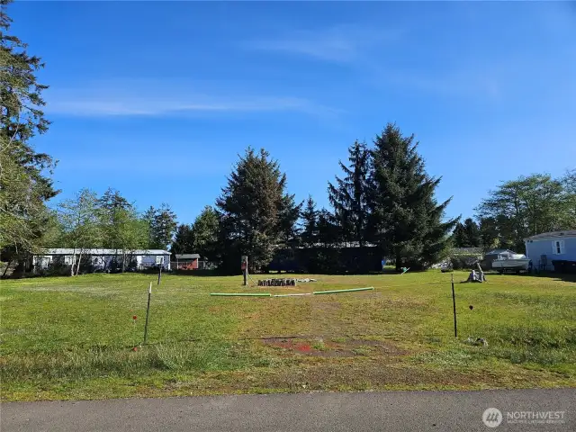 Huge corner lot, already cleared!