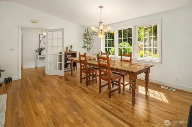 Hard wood floors through out