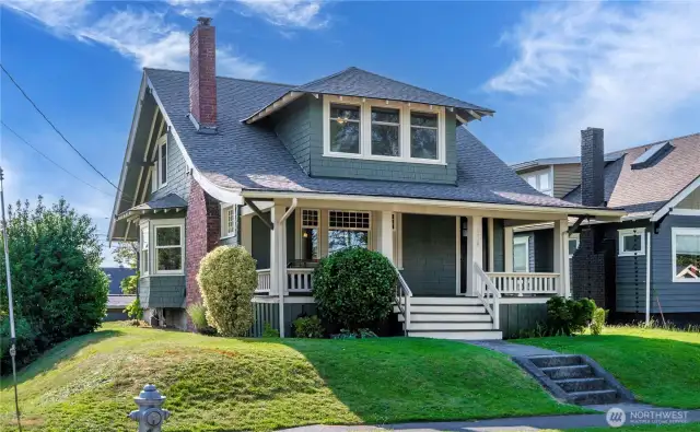 Classic Craftsman on Corner Lot in Prime North Tacoma Location