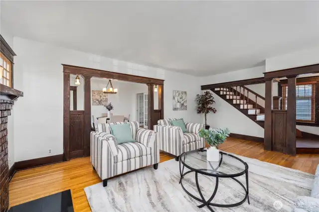 Easy access to the dining area or upstairs