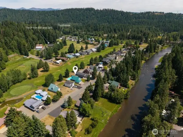 Walking distance to the clubhouse and the 9 Iron Grill.