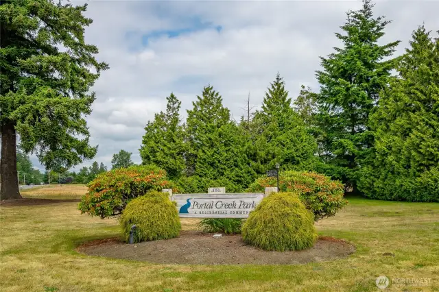 Entrance to park