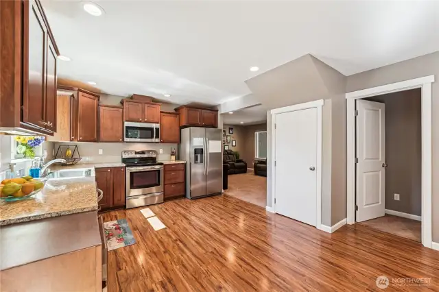 Large pantry off kitchen