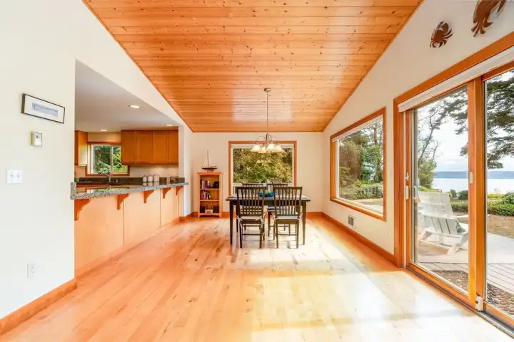 Beautiful maple floors on main level