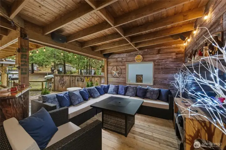 Outdoor living room.