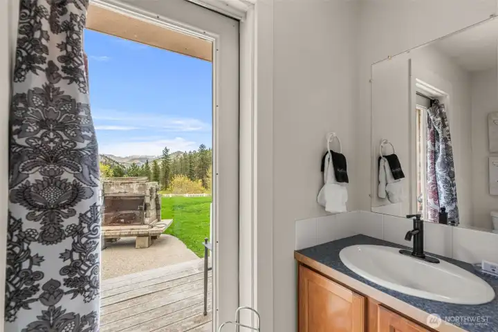 With 1/2 Bath for easy access to Pool