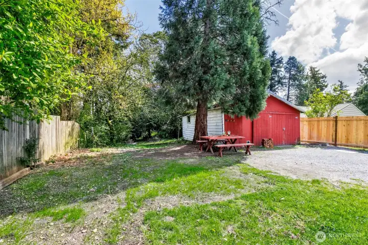 View towards the back of the lot