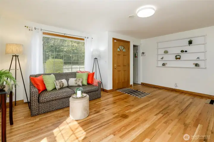 Recently refinished  original hardwood floors, open & spacious floor plan, fresh interior & exterior paint