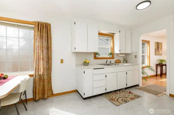 spacious kitchen