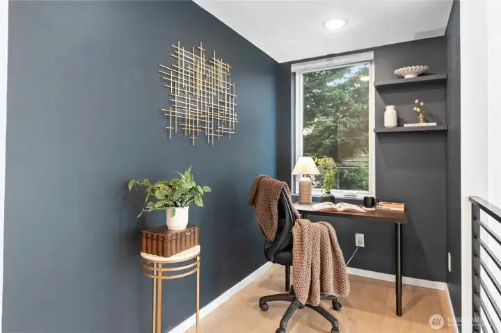 Mezzanine loft level office space, great for working from home