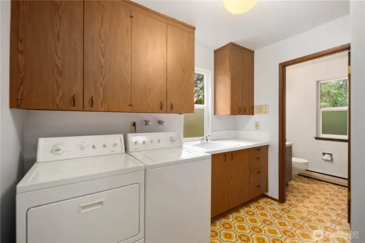 Laundry with 1/2 Bath