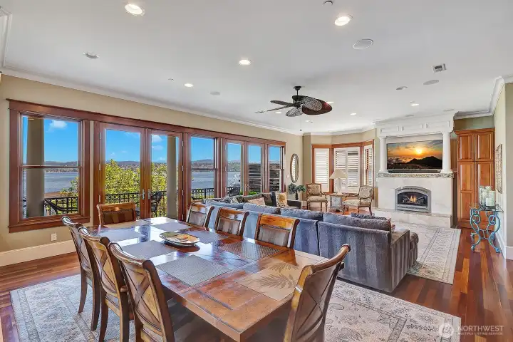 Heated Brazilian Cherry hardwood floors