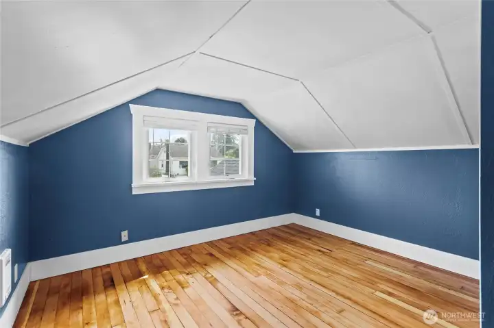 Second upper floor bedroom, at the front of the house.