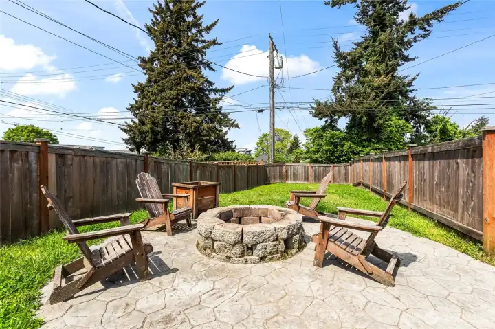 Fully fenced yard