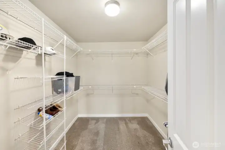 HUGE primary closet!