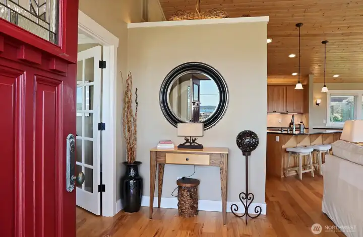 Welcome home! Engineered hard wood floors.