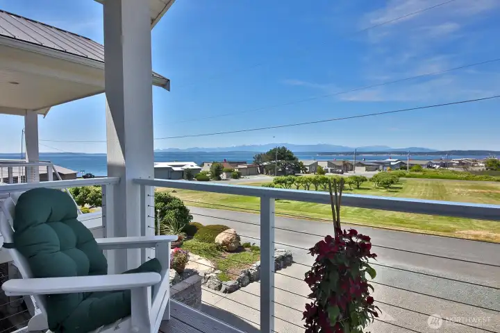 Deck off primary bedroom.