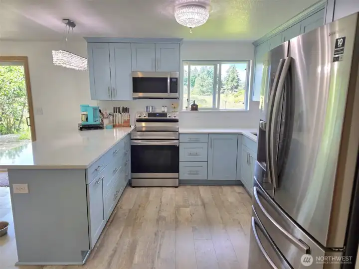 Brand new kitchen - cabinets, appliances, counters, hardware