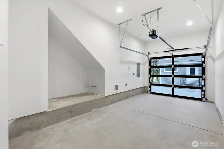 Heated garage with electric vehicle charging station ready to go! Heated garage with electric vehicle charging station ready to go!