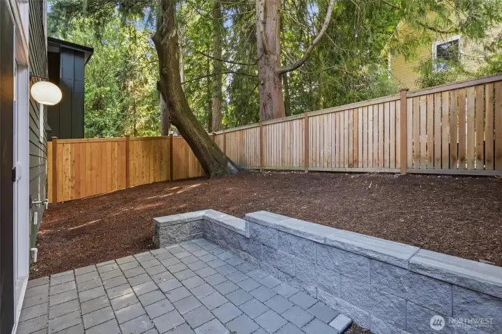 Fully fenced backyard is perfect for pets and privacy. Fully fenced backyard is perfect for pets and privacy.