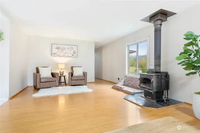 Flex space off living room; zero carpet throughout home