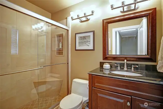 Upstairs bathroom with beautiful finishes