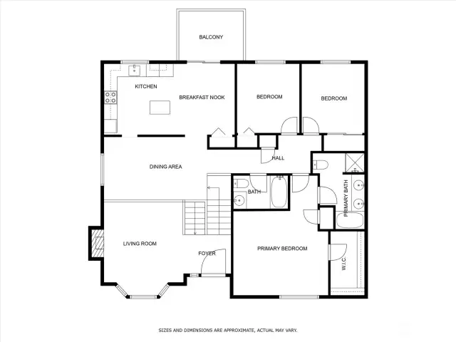 Main level floor plan