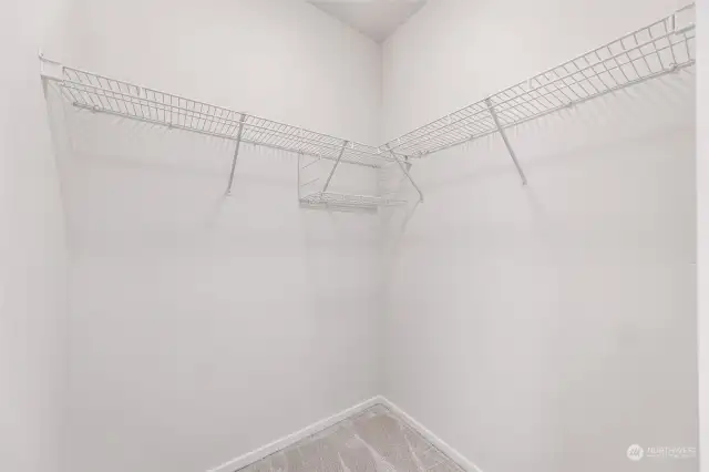 Large closet in bedroom