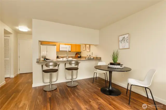 Room for dining.