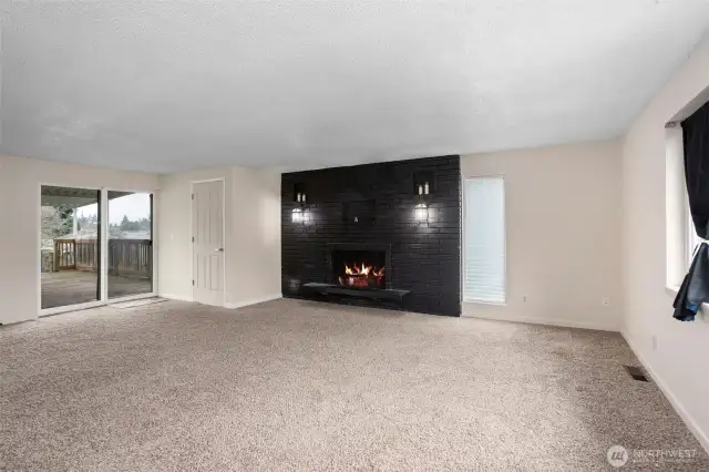 Fireplace in upstairs bedroom