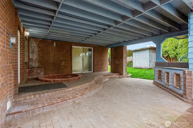 Covered patio
