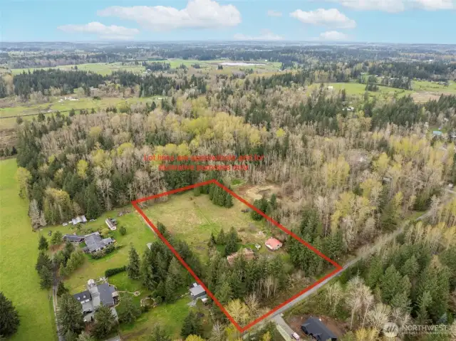Lines in drone photo are approximate and for illustrative purposes only.