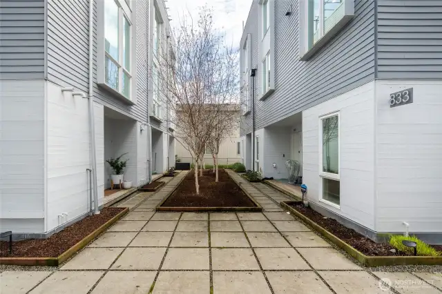 Courtyard to your front door