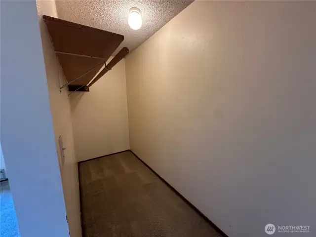 Large bedroom walk in closet