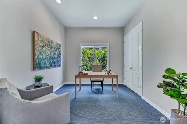 The den could be a third bedroom as it has a closet.