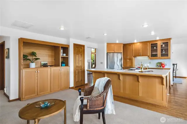 Open space with lots of storage.