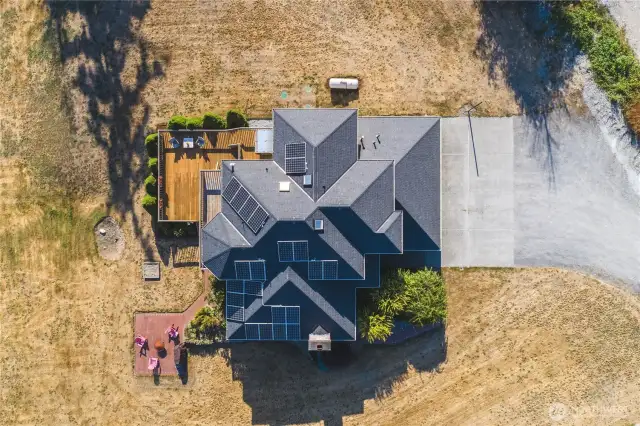 Solar panels are completely paid for.