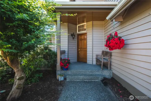 Lovely front entry o the home.