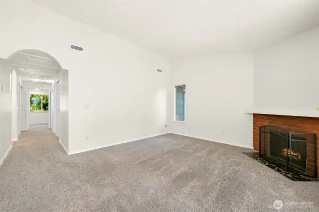 Living room view towards bedrooms