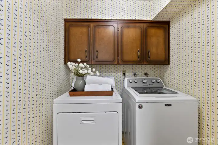 Utility room located just off kitchen.