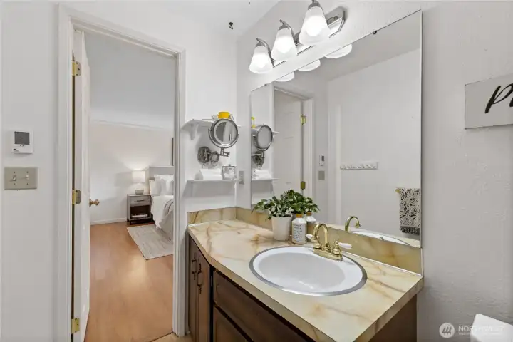 Primary bathroom.