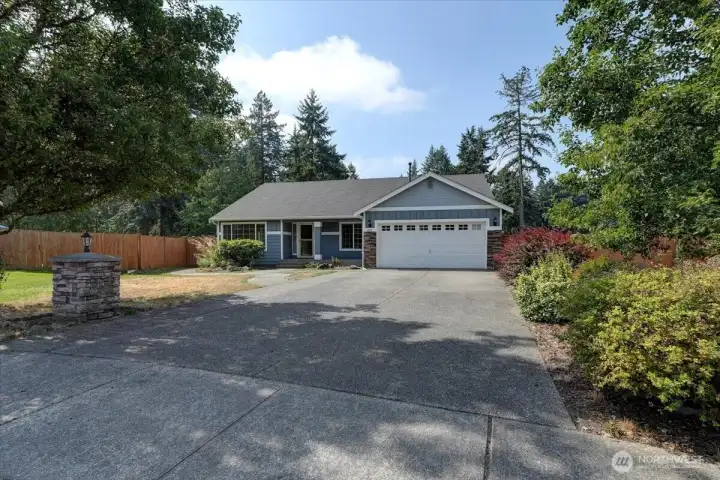 Welcome to this one owner, 3 bed 2 bath home on a large end of cul-de-sac lot!