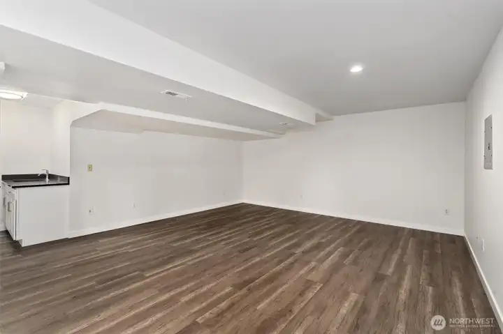 Or you can turn it into a guest suite by adding a kitchen.